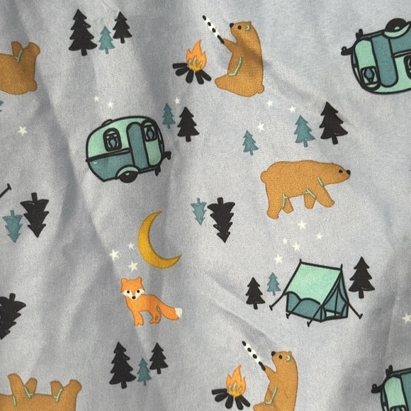 Eddie Bauer Kids' Blue animal camping theme lightweight Adventure Jacket size 6 - Picture 6 of 6